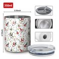 thumbnail image 4 of 12oz Coffee Tumblers White Christmas Gnome and Light Pattern Stainless Steel Vacuum Insulated Travel Tumbler Coffee Cups Mug with Lid and Straw with Cleaning Brush for Cold & Hot Drinks, 4 of 5