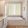thumbnail image 3 of Curtains 63 Inch Length 2 Panels, Cream White Stripe Grommets Window Treatment Curtain, Modern Rustic Vertical Striped Thermal Curtains Drapes for Living Room/Bathroom, 3 of 9