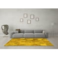 thumbnail image 3 of Ahgly Company Indoor Rectangle Patchwork Yellow Transitional Area Rugs, 5' x 7', 3 of 4