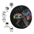 thumbnail image 4 of Naloa Colorful Plant Turtle A PVC Leather Spare Tire Wheel Cover for Car Truck SUV Camper Trailer Universal Fit many size17 inch, 4 of 6