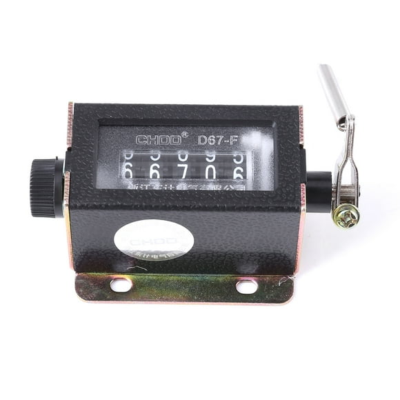 Garosa D67-F 5 Digit Mechanical Resettable Manual Hand Pull Stroke Tally Counter, Pull Stroke Counter, 5 Digit Counters