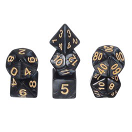 Dés polyédriques jeu de dés 10 faces SIQUK, accessoires DND et JDR pour joueurs de cartes