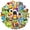 1A, variant on 35pcs-50pcs Cute Camping Stickers Funny Animal Decals Cartoon Nature Stickers for Laptops Notebooks Suitcases