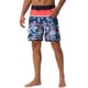 thumbnail image 4 of INSPIRAR CHIC Pantalones de baño atléticos hawaianos con cintura elástica y cordón para hombres, tropicales, 30, negro y rojo, 4 of 6