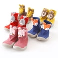 thumbnail image 4 of Zapatos de primeros pasos para bebé, niño pequeño, niño, niña, suela suave de goma, zapatos casuales descalzos, botines de punto antideslizantes, 4 of 4