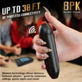 thumbnail image 4 of Digital Energy Wireless Handheld Game Buzzer System - Console Displays First Buzz-in - Great for Jeopardy, Family Feud, Trivia and Buzzer Games - 8 Joystick Buzzers, 4 of 4