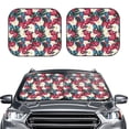 thumbnail image 2 of Fotbe Beautiful Flower 2-Piece Car Windshield Sun Shade | Sun Blocker for Car Windshield | Foldable Automotive Interior Accessories for Sun Protection-Large, 2 of 7