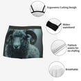 thumbnail image 6 of Daiia Moody Ram Portrait Men's Underwear Boxer Briefs, Cotton Stretch Moisture-Wicking Underwear-Medium, 6 of 9