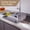 Gray, variant on Durable Plastic Sink Edge Protector - Stainless Steel, Granite & Quartz Countertop Splash Backs, Kitchen Tub Anti-Slip & Scratch-Resistant Design