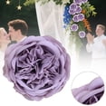 thumbnail image 2 of Real Touch Artificial Flowers - Wedding Bouquet Austin Roses Silk Flowers for Home Decor, Centerpieces, Valentine‘s Day Mother's Day Gift, Bride Props Fake Flowers Head, 1Pc(Purple1,3.9x3.9"), 2 of 9