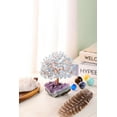 thumbnail image 2 of Natural 7 Chakra Gemstone Healing Crystal Money Tree on Amethyst Cluster Geode Druzy Base Feng Shui Crystals, 2 of 7