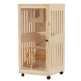 thumbnail image 6 of 2-Story Wooden Cat House Comfortable Shelter Multi-Feature Cat Condo Ventilation, 6 of 12