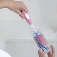 thumbnail image 4 of Cepillo limpiador de biberones suave al tacto, sin rayones, con soporte y clip de almacenamiento, sin BPA, 4 of 5