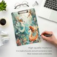 thumbnail image 5 of Wobogo Mermaid Plays Music Acrylic A4 Clipboards Gold Clip Stardard Size 9×12.5in Office Decorative for Students Workers, 5 of 10