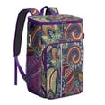 thumbnail image 1 of Classic Vintage Paisley Pattern Insulated Backpack Cooler - Leakproof 20L Capacity, Keeps Food & Drinks Cold for 20 Hours, 1 of 6