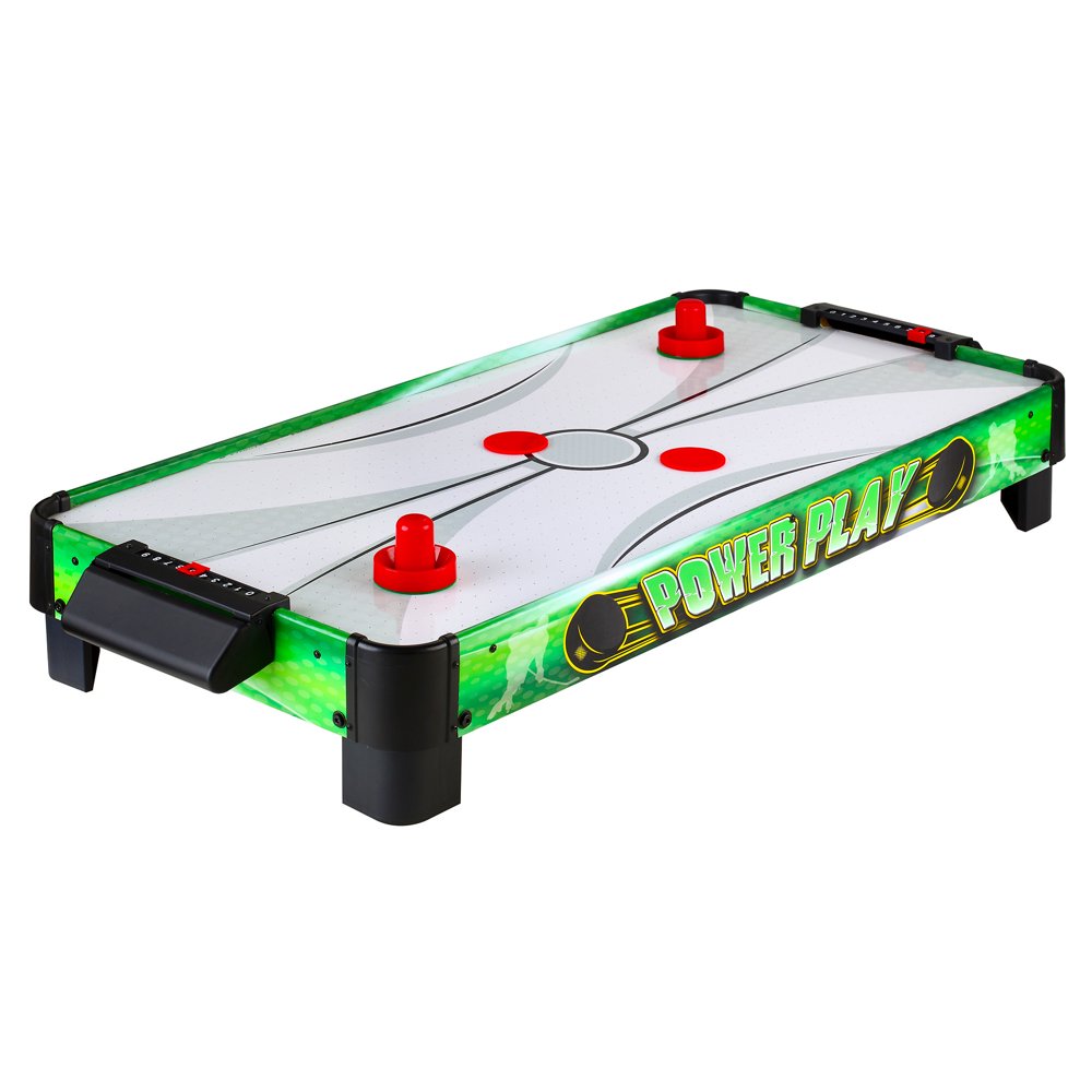 Power Play Table Top Air Hockey, 40in, Green