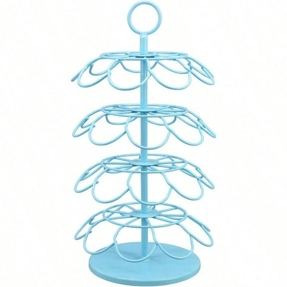 Coffee Pod Holder 36 Pod Storage Compatible Spinning Carousel Organizer Light