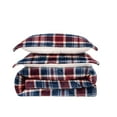 thumbnail image 4 of TRULY SOFT Ensemble de Couette Imprimée à Carreaux Très Grand en Bleu et Rouge, 4 of 4
