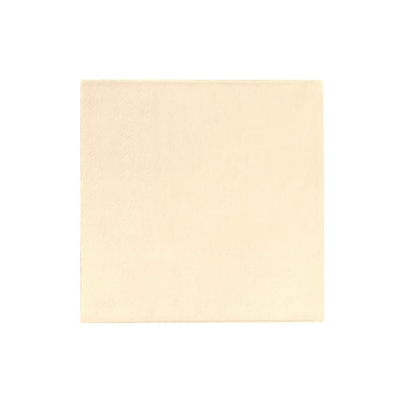 Cream Cocktail Napkins | Ivory Drink Napkins | Ivory Beverage Napkins - 5in. x 5in. Folded - 2-Ply - 20 Pieces/Pkg. (fdp95011)