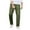 Olive Green, variant on Wyobmus Cargo Pants for Men Casual Drawstring Front Zipper Pocket Hiking Pants Solid Color Stretch Lounge Work Pants Olive Green