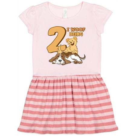 

Inktastic 2 Year Old Cute Playful Doggies Gift Toddler Girl Dress