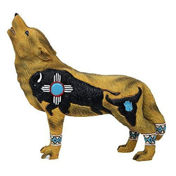 Pacific Giftware The Wolf Spirit Collection Buffalo Wolf Collectible Figurine Howling Wolf 6.25L