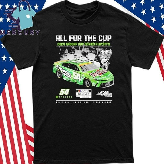 Ty Gibbs Checkered Flag Sports 2024 Nascar Cup Series Playoffs Interstate Batteries T-shirt