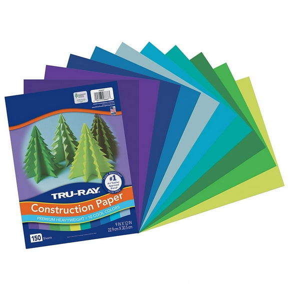 TRU-RAY (3 PK) Papier de CONSTRUCTION Frais ASST