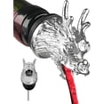 thumbnail image 1 of Boquilla vertedora de aireador de vino con cabeza de dragón - Decantador de vino con vertedor de botellas de licor Anvy Lunda - Regalos creativos para alcohol(Plata), 1 of 5