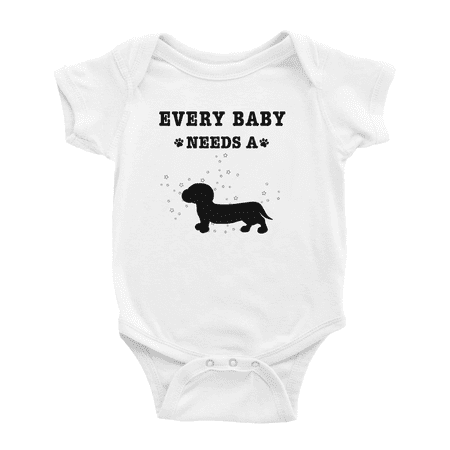 

Every Baby Needs A Dachshund Dog Cute Baby Jumpsuits For Boy Girl 0-3 Months