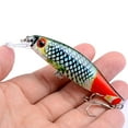 thumbnail image 4 of Pink Season 8.5cm/8.7g Bionic Bait Vibrant Color Realistic Looking 3D Eyes Design with Treble Hook Smooth Increase Fishing Rate Colorful Artificial Vivid Bait Angling Lure Gadget Fishing Supplies, 4 of 8
