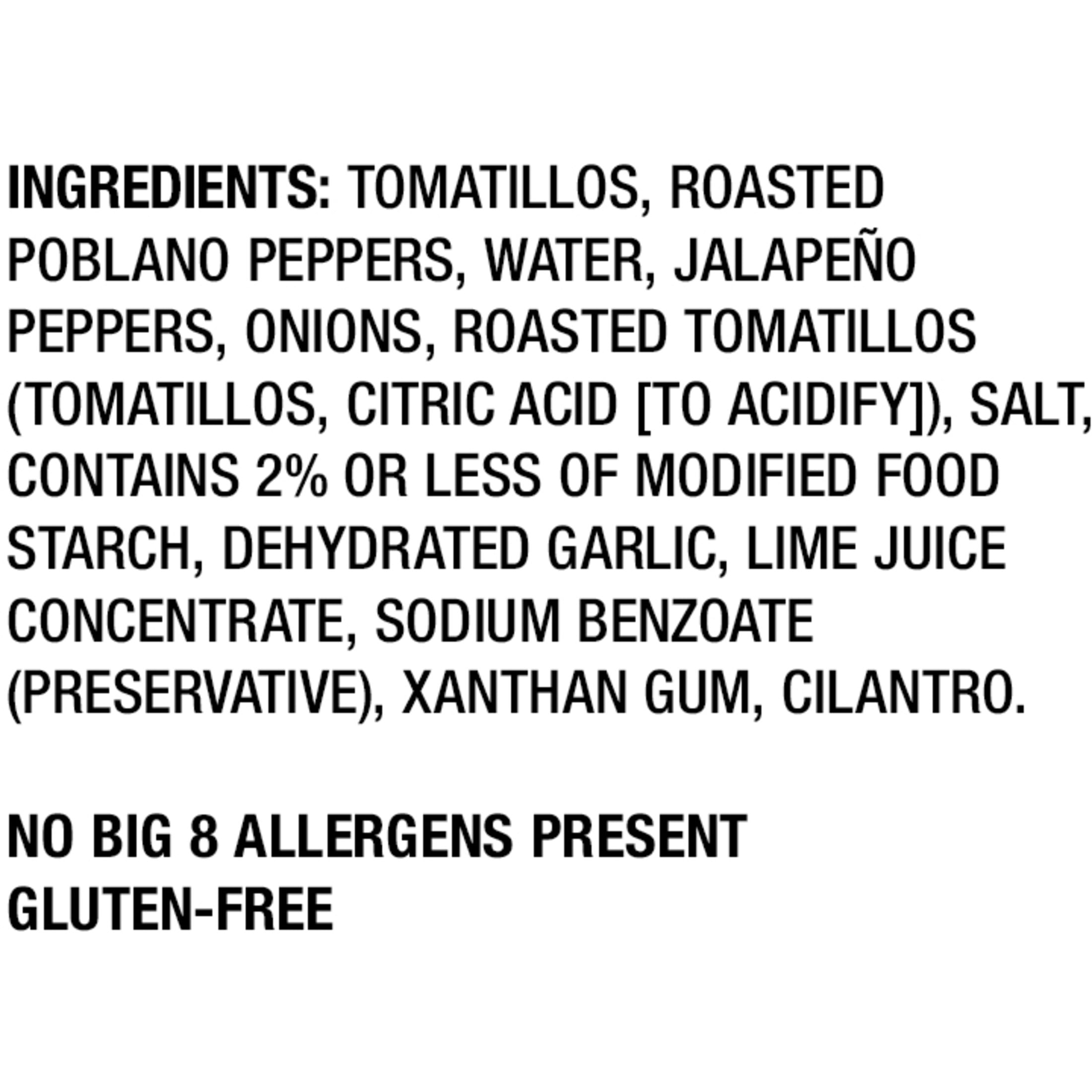 LA VICTORIA Fire Roasted Salsa Verde Medium, Regular, 16 oz Glass Jar