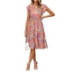 thumbnail image 1 of Vestido casual de verano Glamaker a media pierna con estampado floral y bolsillos, 1 of 4