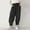 Black, variant on Juslio Girls Pants Casual Solid Elastic Waist Harun Pocket Loose Black