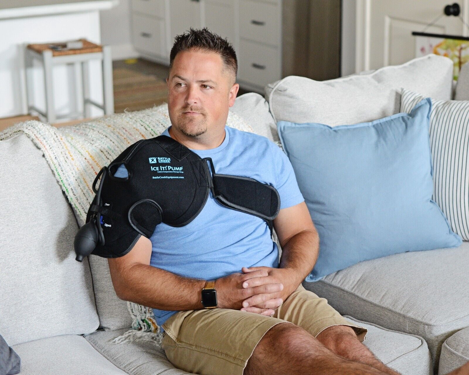 Battle Creek Ice It! Pump Cold & Compression Therapy Wrap - Shoulder F00507