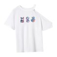 thumbnail image 4 of Camiseta para Mujer Verano Suave Camiseta Básica para Vacaciones Calle Viajes Oficina Mujer SG, 4 of 7