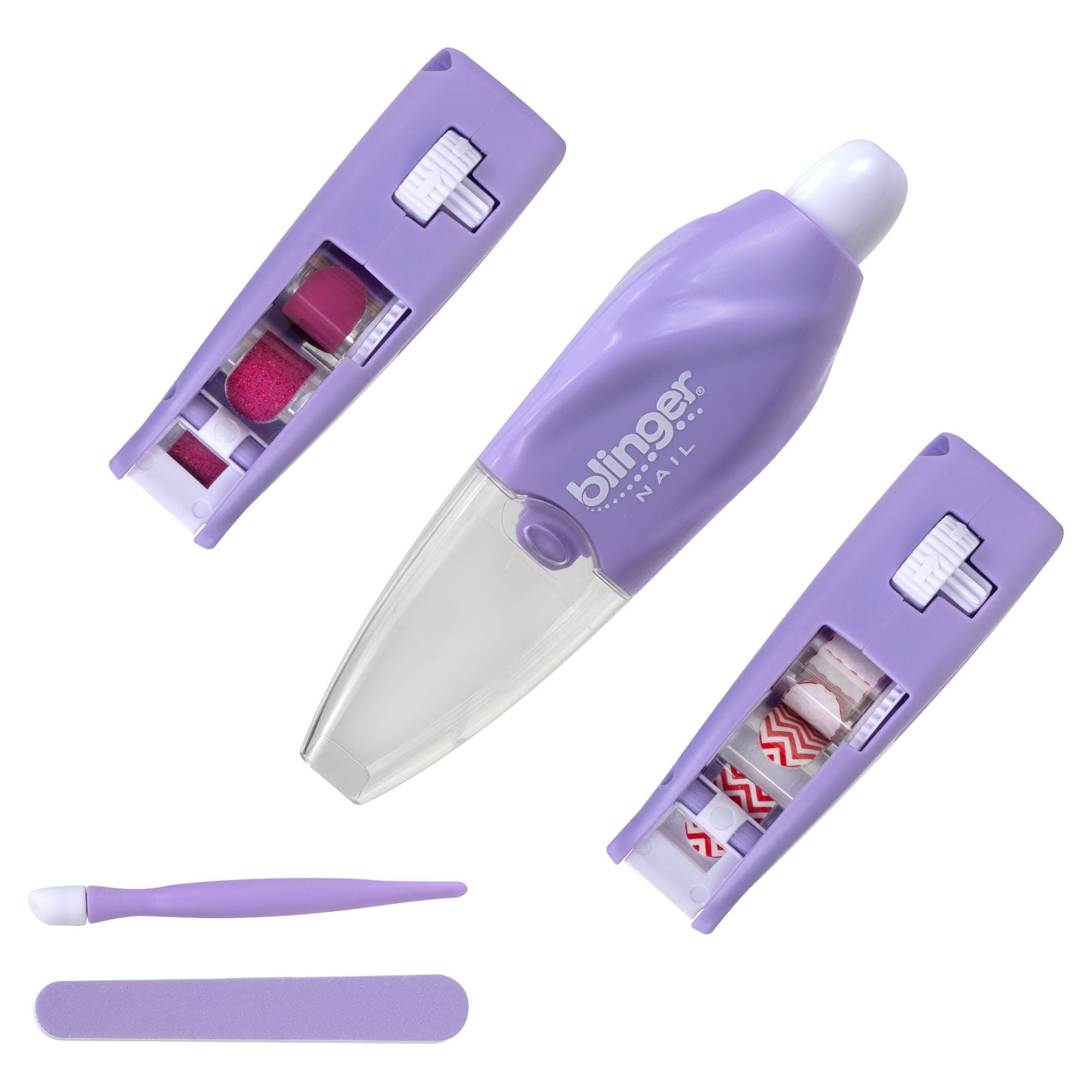 Blinger Ultimate Nail Wand Collection, Purple - Glam Your Nails with  Sticker Sheets, 1 Step Process, No Drying, No Waiting – Nail Art for  School