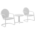 thumbnail image 2 of Pemberly Row 3 Metal Outdoor Seating Set in White, 2 of 6