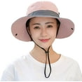 thumbnail image 4 of Muryobao Women's Ponytail Sun Hat UV Protection Foldable Mesh Wide Brim Beach Fishing Hat, 4 of 7