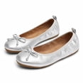 thumbnail image 3 of Rexoro Women Ballet Flats Elastic Round Toe Bow Foldable Dance Shoes Comfort Casual, 3 of 7
