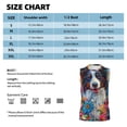 thumbnail image 6 of Haiem Men's Oil Painting Sunflower Puppy Print Tank Tops Summer Sleeveless Cut Off Workout T-Shirts Fitness Vest Athletic Undershirts-Large, 6 of 8