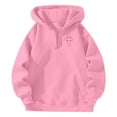 thumbnail image 3 of SIYUDAN Hoodies Sweatshirt for Women Long Sleeve Hoodie Women Zipper Hoodie Soft HoodiePink Women s Jacket Trendy Fall Outfits for Women Trending Clothes, 3 of 4