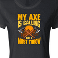 thumbnail image 4 of Inktastic Axe Throwing Funny Gift Women's T-Shirt, 4 of 5