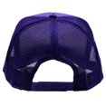 thumbnail image 4 of Solid poly foam front mesh back trucker cap (Purple), 4 of 4