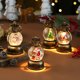 thumbnail image 1 of Encendido de música de linterna de bola de nieve de Navidad | USB o a pilas | Agua de plástico de 300 ml, escena detallada de caballos, decoración festiva cálida, acento navideño portátil, 1 of 1