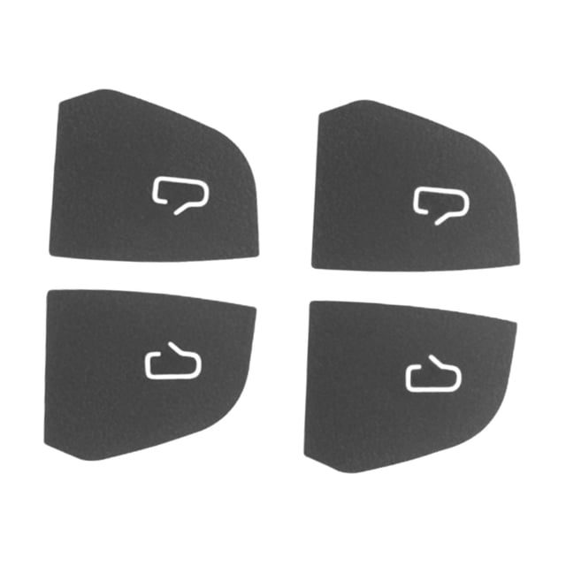 Juego de 4 pomos decorativos para puertas de coche, de ante resistente a los arañazos, fáciles de usar. Gris