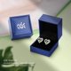 thumbnail image 5 of Pendientes de tuerca de plata de ley 925 con piedra natal, joyería para mujer, chapado en oro blanco/rosa, San Valentín, Navidad, aniversario, cumpleaños, joyería, regalos para él, 5 of 5