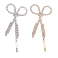 thumbnail image 1 of ColoMX 2pcs Rhinestones Tijeras Tijeras Clips de pelo Horquillas PROMS BARTTE Adornos de cabello, 1 of 7