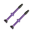 thumbnail image 2 of Pack of 2 Tubeless Stem Multicolored Great Sealing Aluminum Alloy Metal Nozzle Handy Installation Cycling Accessories Tire Valve Purple, 2 of 10
