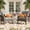 Dark Grey, variant on Ovios Patio Chairs Set of 2 All-Weather Wicker Patio Furniture Chairs Set Rattan High-Back Outdoor Armchairs with Cushions, Denim Blue